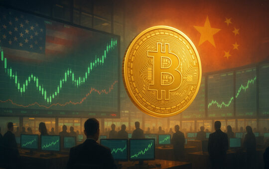 Global markets steady as US-China trade talks loom, Bitcoin hits $103k